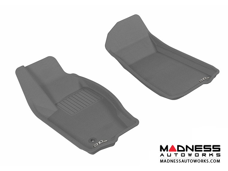 Jeep Grand Cherokee Floor Mats (Set of 2) - Front - Gray by 3D MAXpider